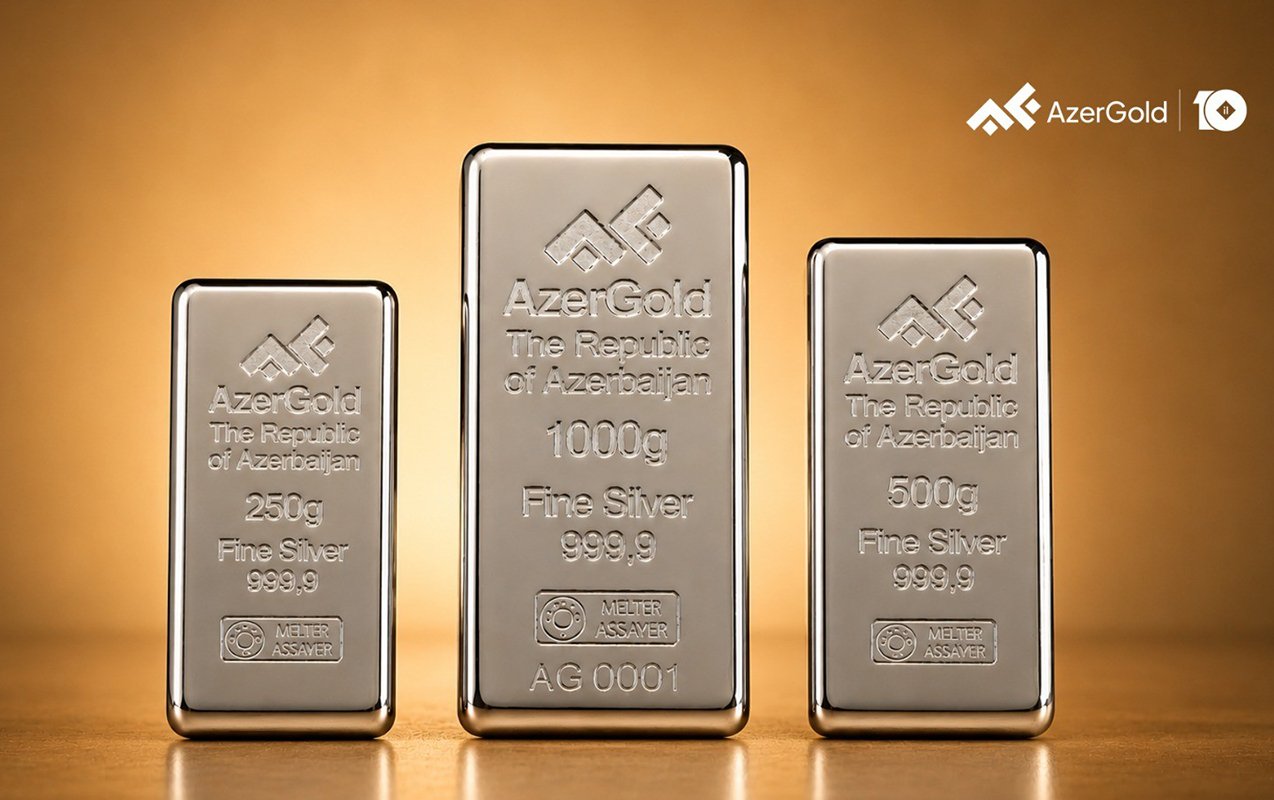 “AzerGold” ilk dəfə yerli bazara gümüş külçələr təqdim edəcək - Foto