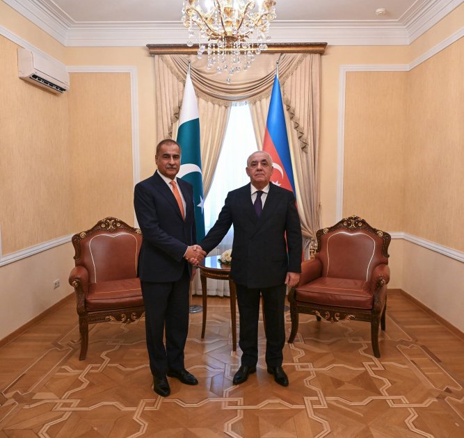 Baş nazir Əli Əsədov Pakistan Milli Assambleyasının sədri ilə görüşüb