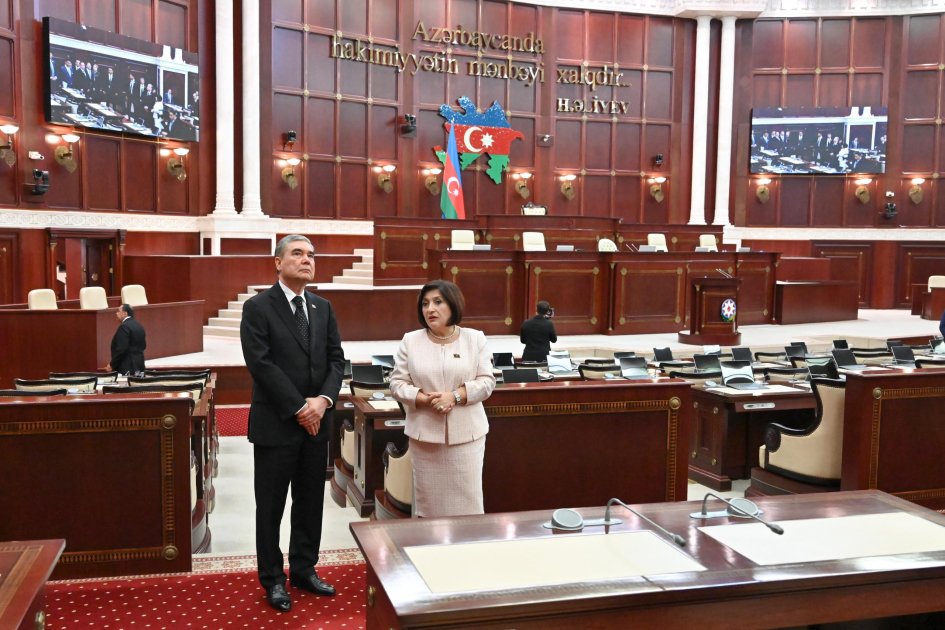 Milli Məclisin sədri Sahibə Qafarova Türkmənistan Xalq Məsləhətinin sədri ilə görüşüb