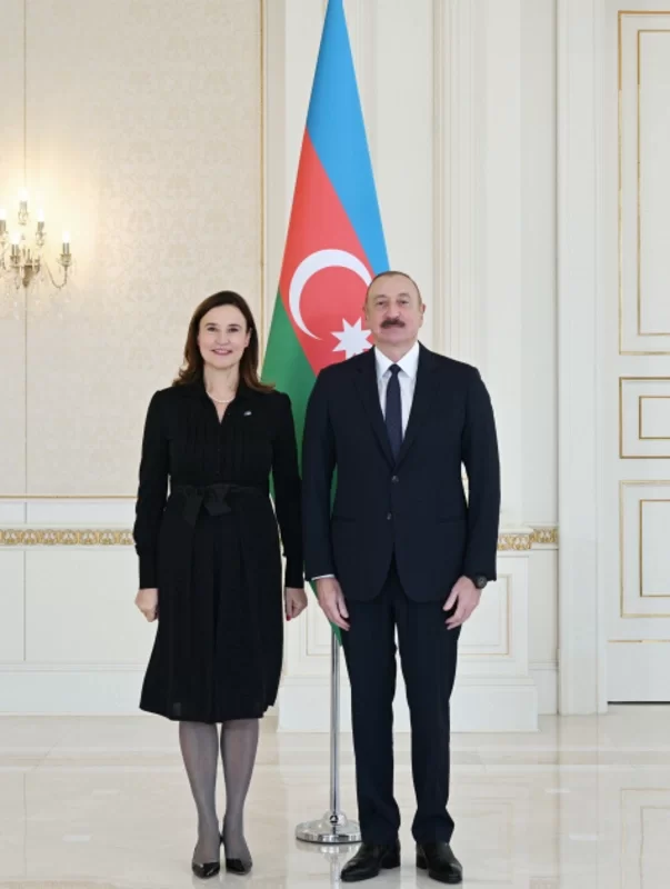 Prezident Avropa İttifaqının ölkəmizdəki nümayəndəliyinin yeni təyin olunmuş rəhbərinin etimadnaməsini qəbul edib