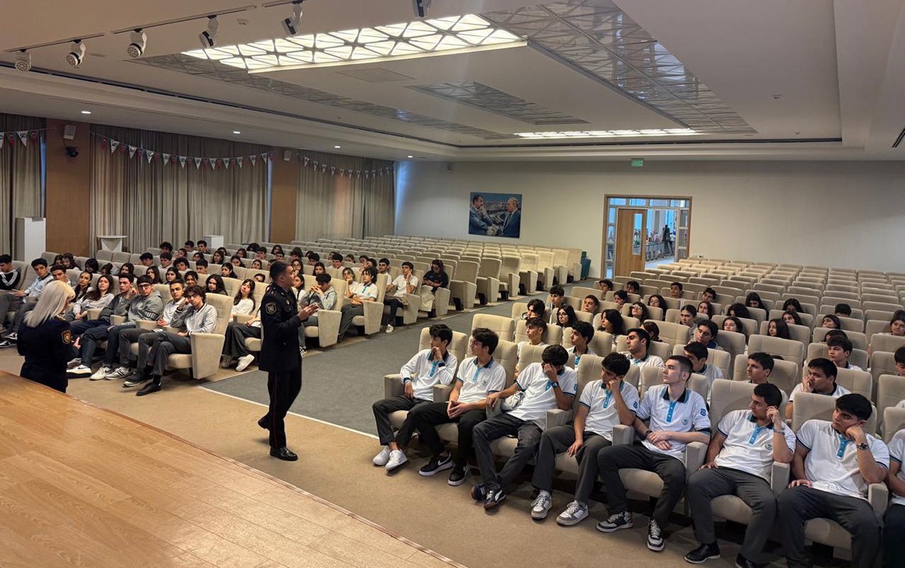 Polis Akademiyası təbliğat-təşviqat tədbirlərini davam etdirir - Fotolar