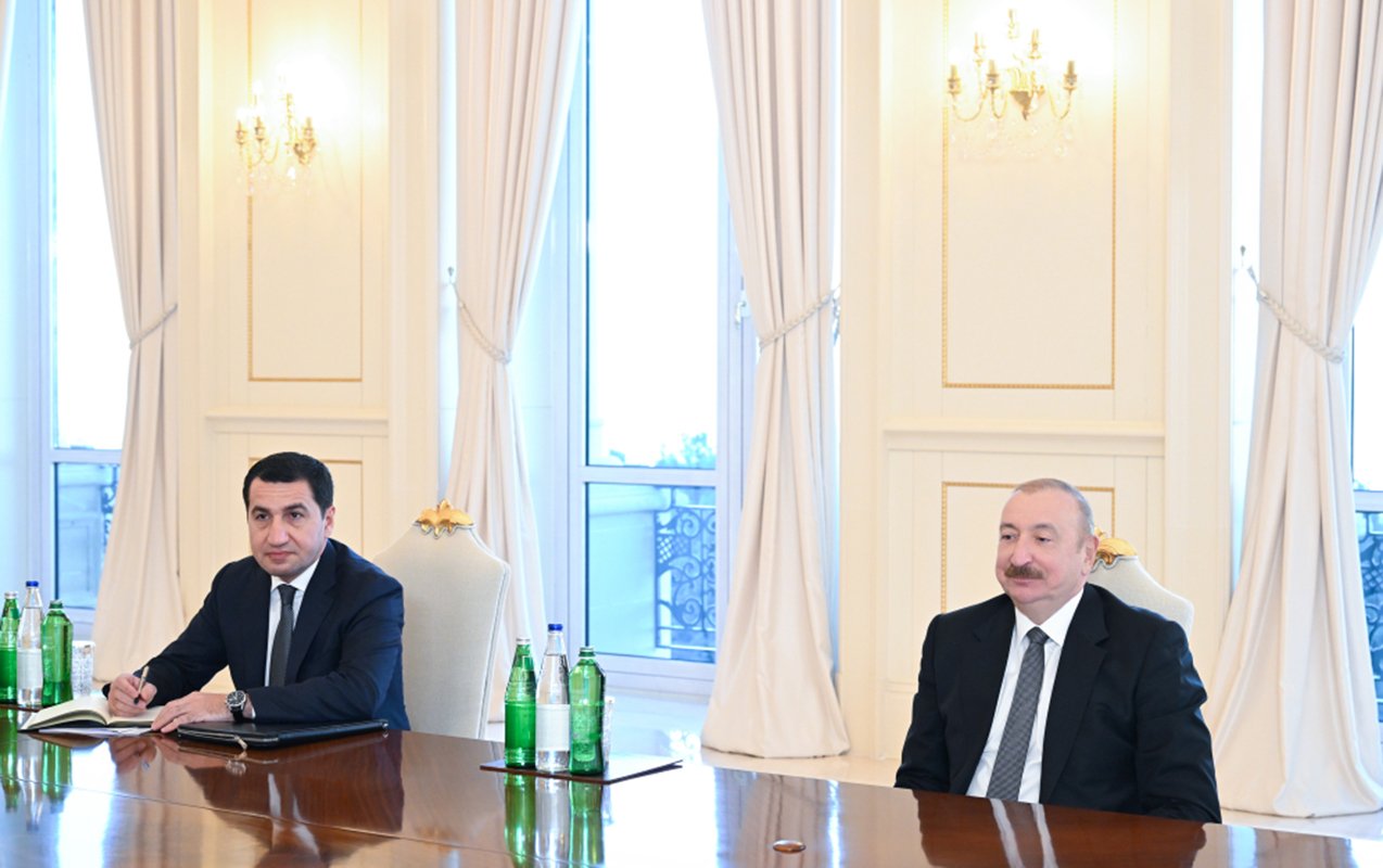 Prezident ABŞ nümayəndə heyətini qəbul etdi - Fotolar