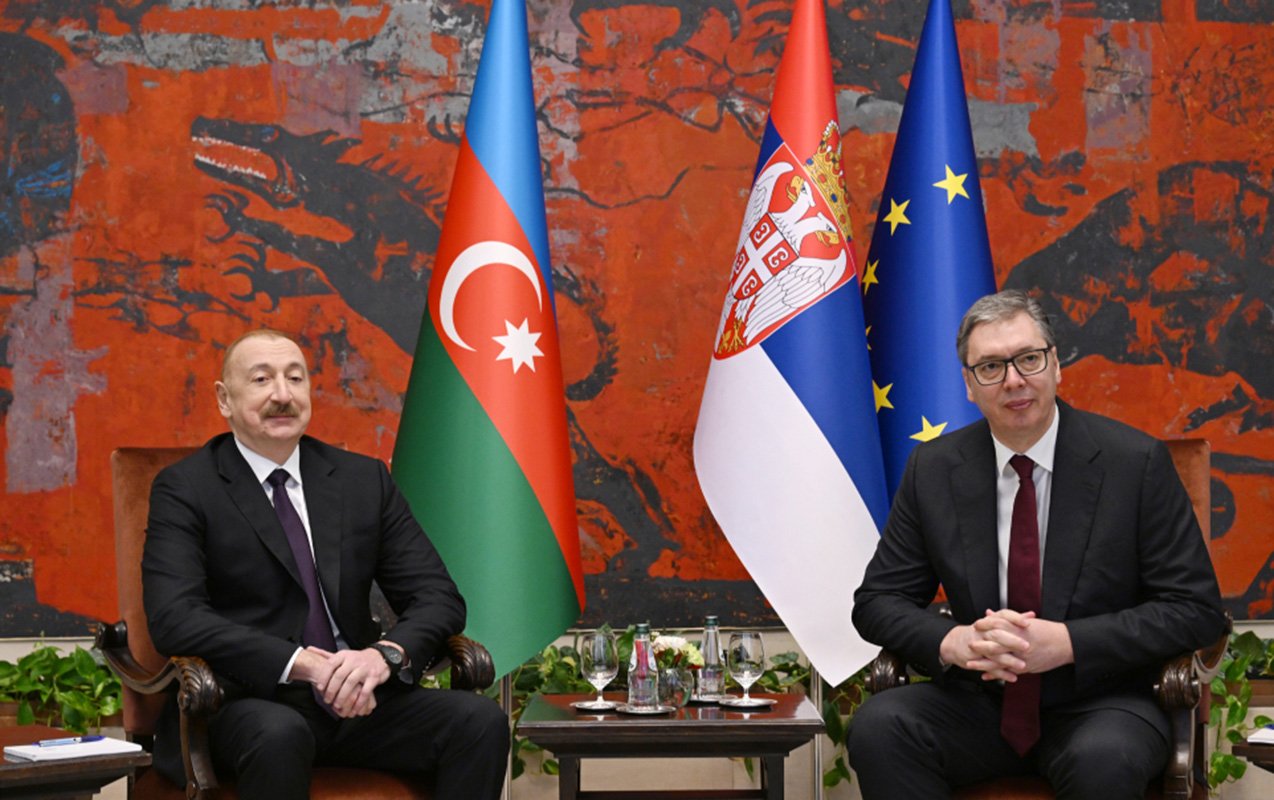 Prezident serbiyalı həmkarı ilə təkbətək görüşüb - Fotolar+Video