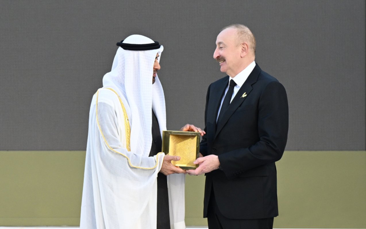 Prezidentin sosial media hesablarında dünənki mərasimdən video paylaşıldı